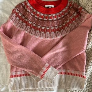 Madewell fair isle Mayer pullover sweater